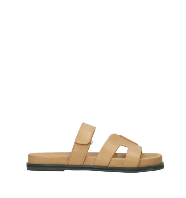 MINDY Bio con velcro de piel camel