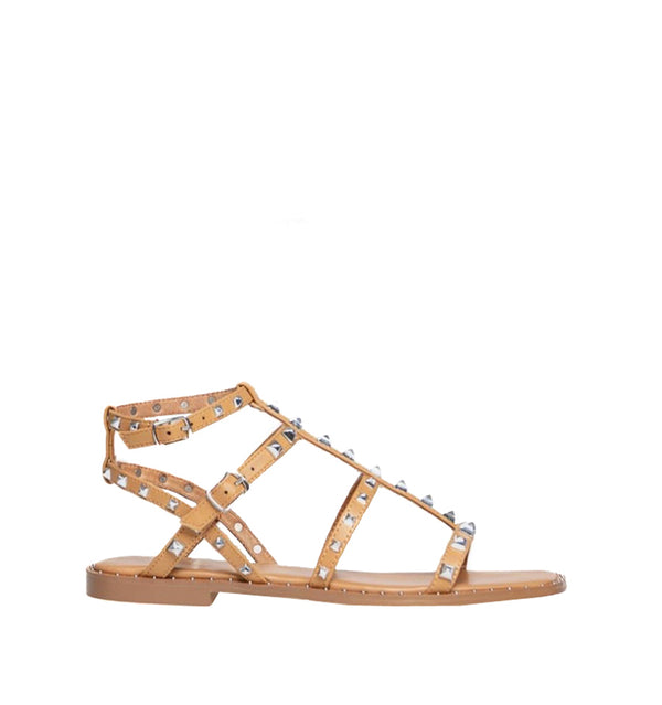 YURIKO Sandalia tipo romana color camel