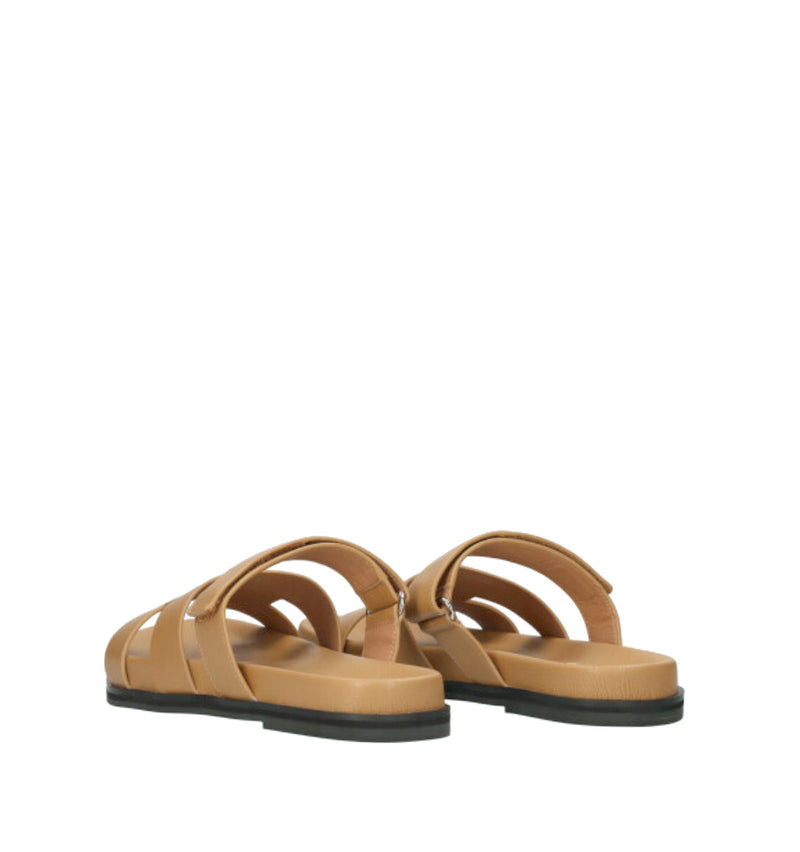 MINDY Bio con velcro de piel camel