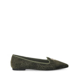 Veneciana de terciopelo kaki