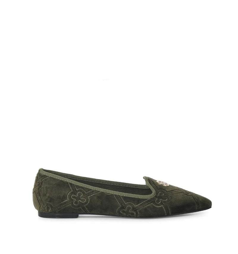 Veneciana de terciopelo kaki