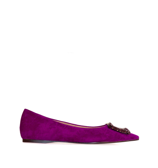 Sabrina con adorno joya en morado