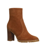 RIMBA Botín suela track en ante cuero