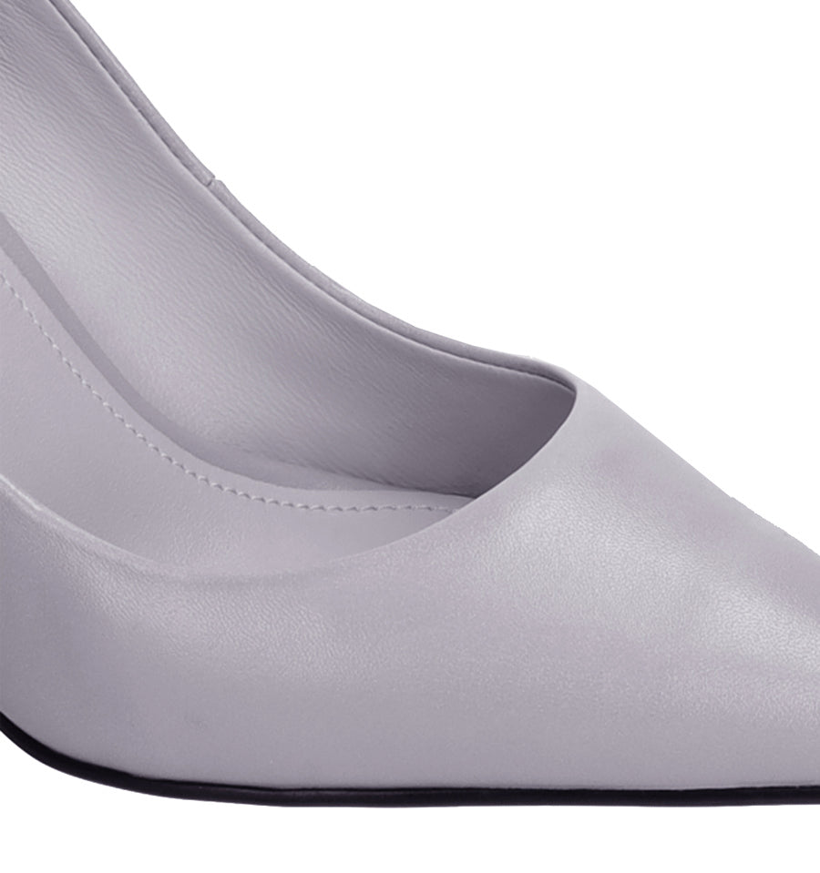 MILAH Salón clásico en piel gris