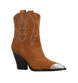 GAMBEL Botín cowboy en ante cuero