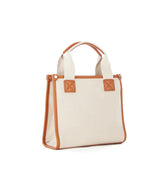 Bolso sopping de loneta en camel