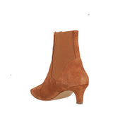 Botín fino chelsea en ante cuero