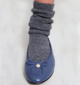 LIMA Bailarinas adorno lazo+ perla azul