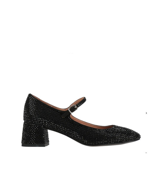CARDIFF Merceditas en cristal negro