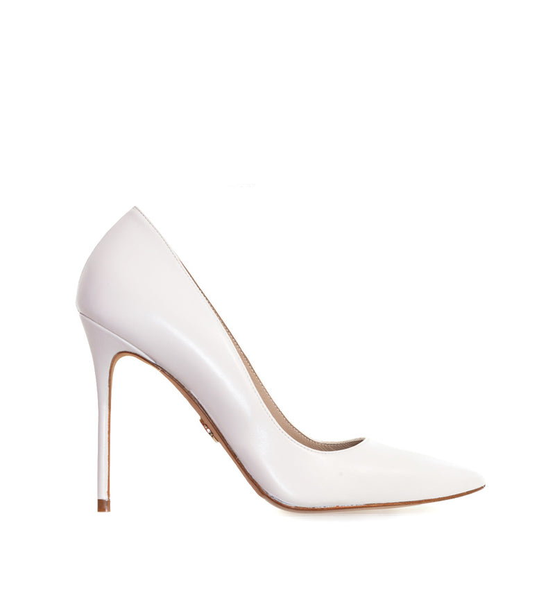 ADELE  - Stiletto alto en piel blanco
