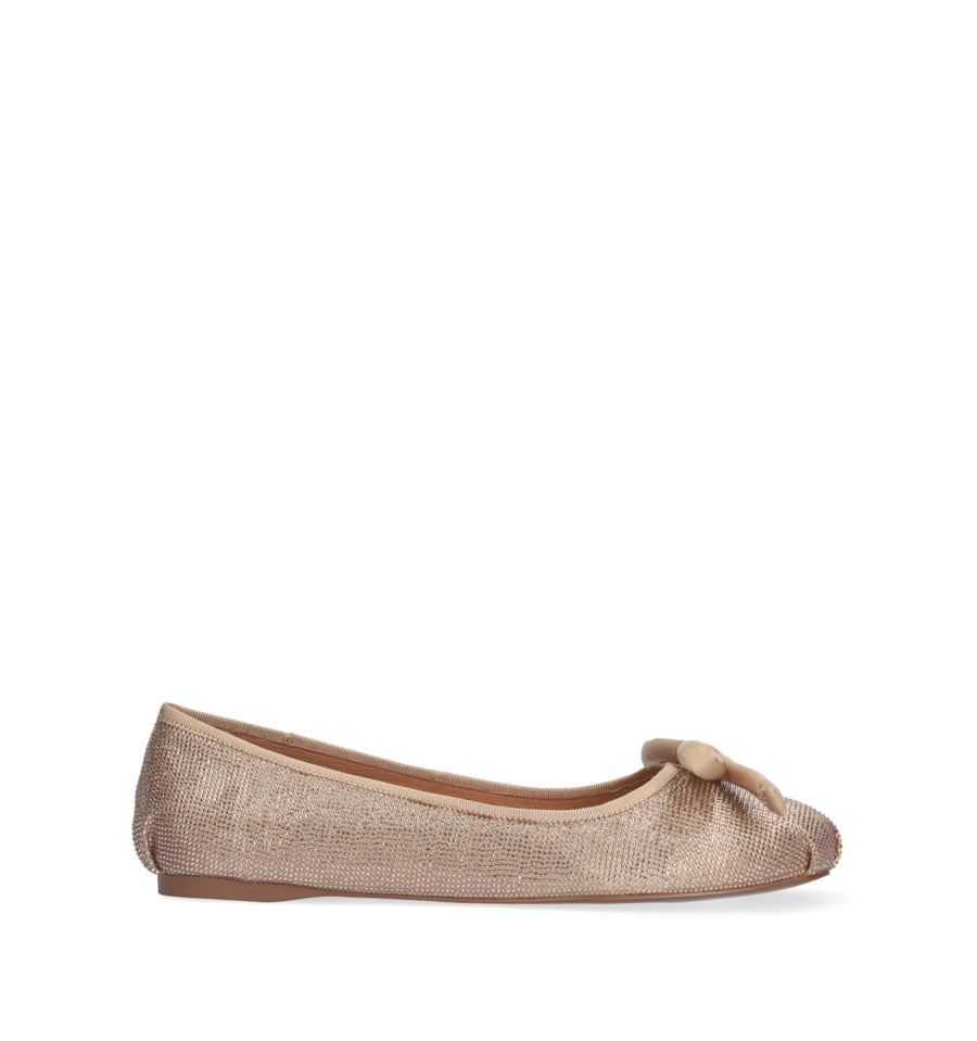 JANIS Bailarina cristal con lazo en nude