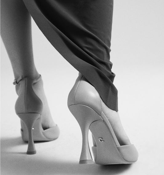 DURY Puntera+ talón con pulsera en piel kaki