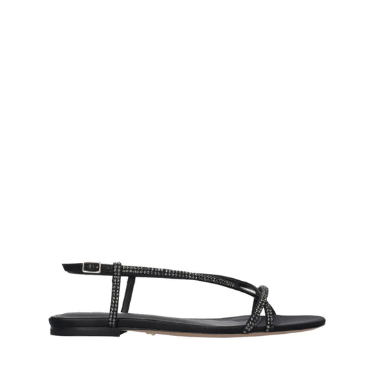 LIBERTY Sandalia baja con cristal negro