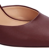 DURY Puntera+ talón con pulsera en piel burdeos