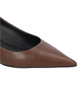 PHOEBE Destalonado en piel marrón