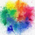 Destalonado alto en glitter multicolor