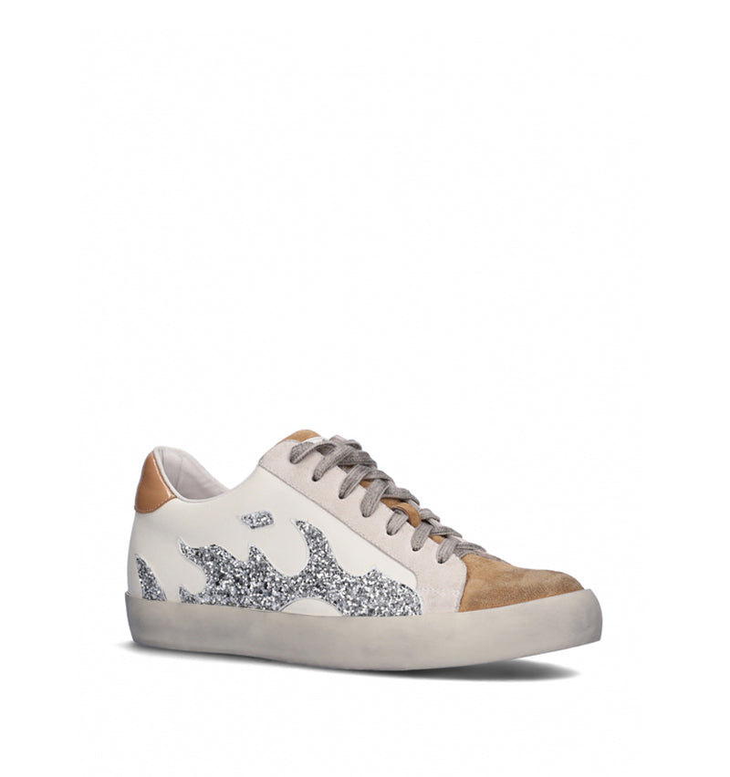 GAMIN Sneakers combinada en piel beis