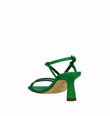 Sandalia media con tiras verde-n