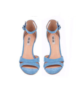 Sandalia con pulsera en azul-j