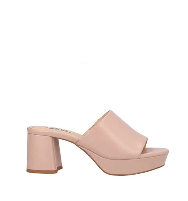Zueco con plataforma en nude