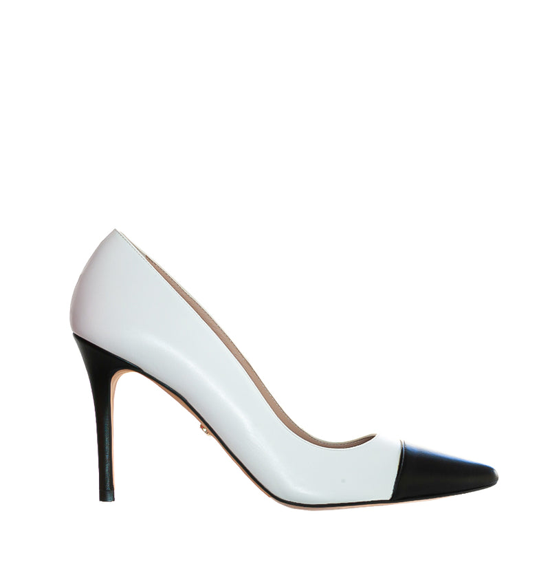 Stiletto medio/alto chanel en blanco