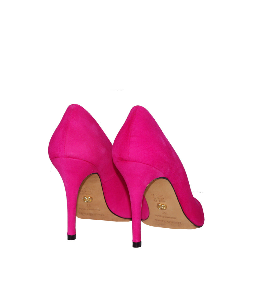 SUSAN - Stiletto medio/alto en ante fuxia