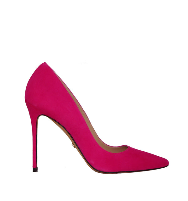 Stiletto alto en ante fuxia