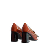 Mocasín medio multi charol avellana
