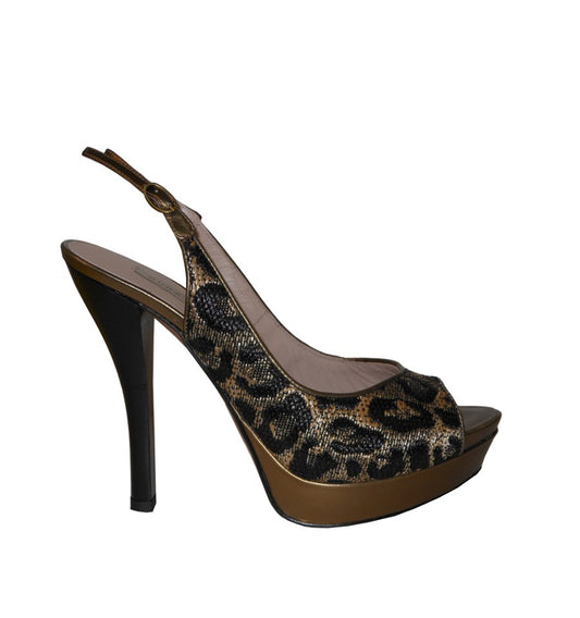 Destalonado de plataforma con brocado Leopardo