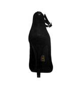 Zapato "T" con plataforma interna en ante negro
