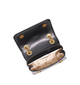 Bolso mini con cadena en negro