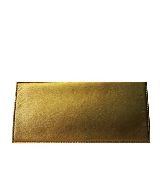 Cartera Pura López en napa metal