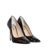 Stiletto alto en charol gris-c